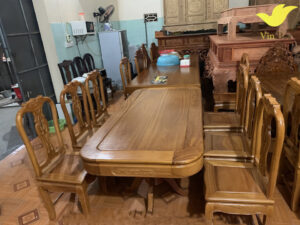 bộ bàn ăn gỗ cẩm cao cấp