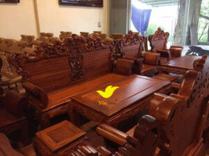 bàn ghế hoàng gia gỗ hương vân