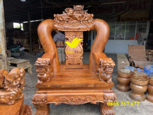 Bộ bàn ghế gỗ cẩm lai tay 25