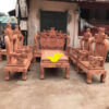 bộ bàn ghế gỗ hương tay 18