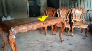 bộ bàn ghế gỗ hương nam phi